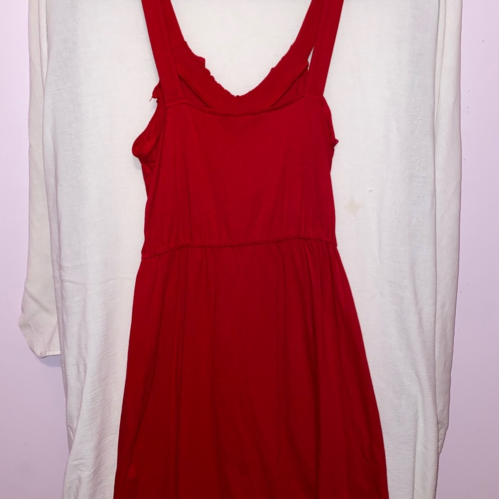 Short red cocktail dress